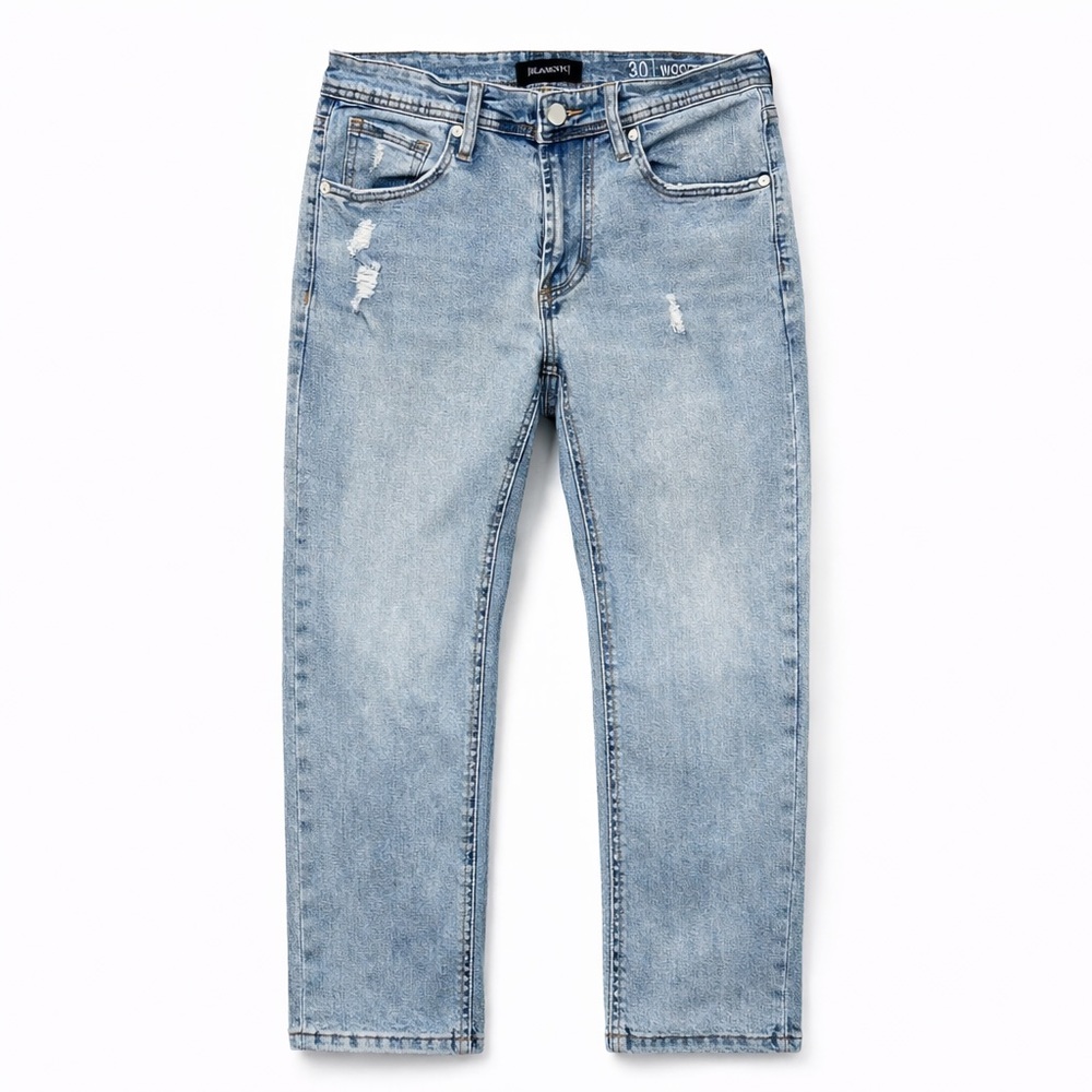 BlankNYC Wooster Slim Straight Jeans Light Wash 30